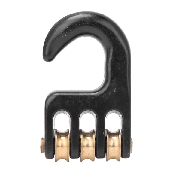 FEAMOS Aluminum Alloy Windsurf Rigging Pulley Hook 3 Roller Wheel Rigging Pulley Hook 3 Rollers Sailing Rigging Hardware