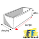 thumbnail image 5 of Maceta de Fibra de Vidrio FibraFormas Jardinera 100x40x40 Blanco, 5 of 5