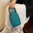 thumbnail image 5 of SPEKSEE PU Leather All-Match Shoulder Bag Kisslock Elegant Satchel Bag Metal Buckle Shoulder Bag Female Travel Work Shopping Bag, 5 of 18