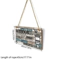 thumbnail image 3 of Agiferg Wooden Wall Hanging Welcome Sign Welcome Decoration Pendant, 3 of 8
