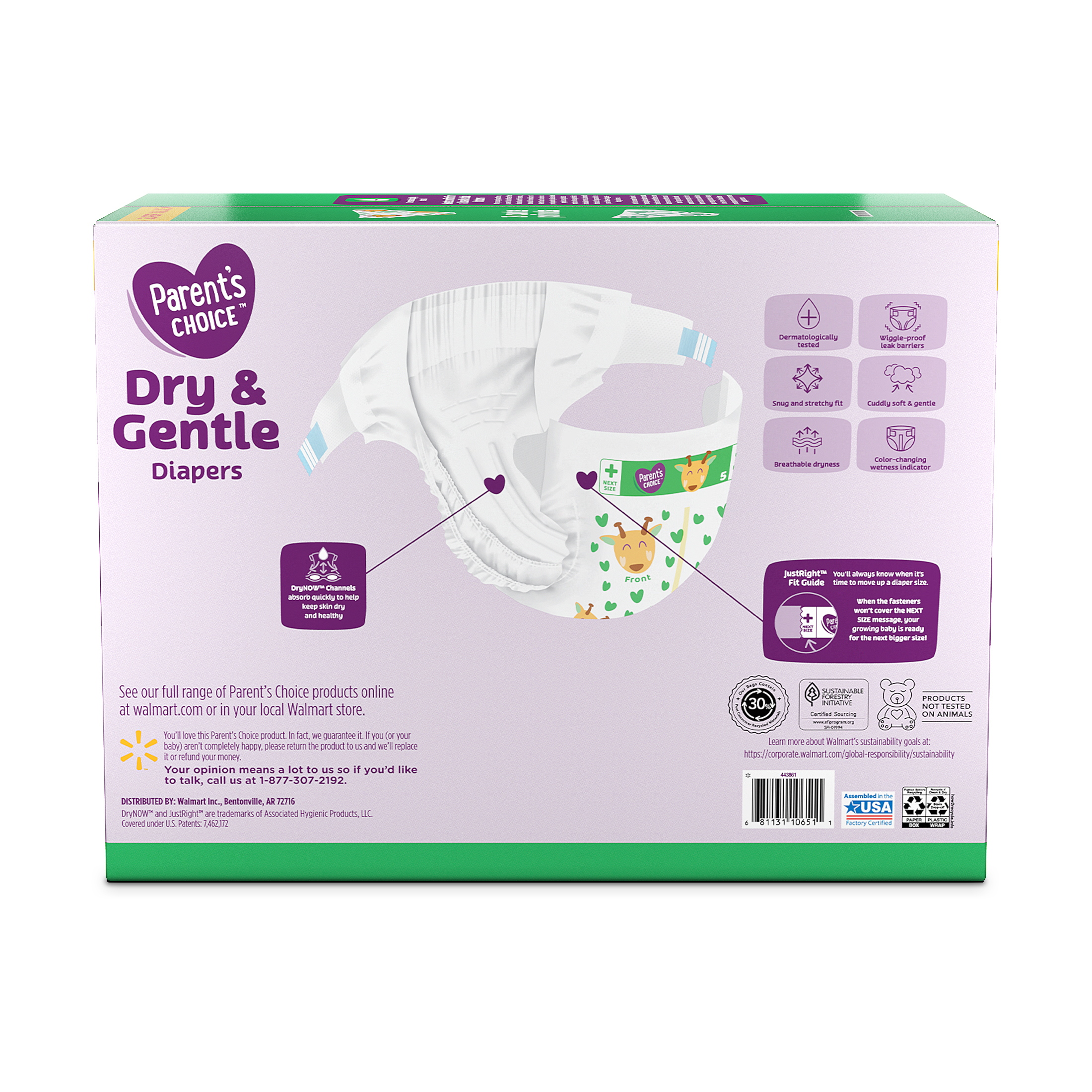Pañales Parent's Choice Dry & Gentle Talla 5, 162 piezas (Selecciona para más opciones) 8