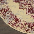 thumbnail image 4 of Nourison Grafix Persian Cream/Red 8' x ROUND Area Rug, (8 Round), 4 of 8