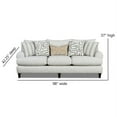thumbnail image 5 of Fusion Furniture Durango Pewter Transitional Fabric Sofa in Off White, 5 of 7