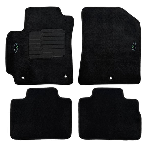 Carpet Floor Mats Custom Fit for 2020 to 2025 Kia Soul with Non-Slip Heel Pad and Safety Hooks - ecoMats