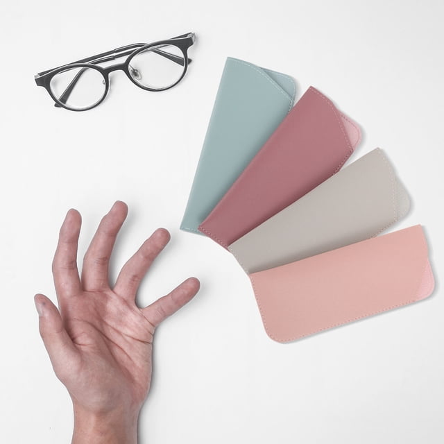 SHOWERORO 4Ud Estuche Para Gafas Lectura Y Sol Fabricación En Con Acabado Detallado Y