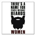 thumbnail image 1 of DistinctInk Custom Bumper Sticker - 8" x 8" Decorative Decal - White Background - Name For People Without Beards: Women, 1 of 2