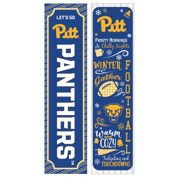 Pitt Panthers 47" Double Sided Winter Leaner Fan Sign