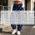 thumbnail image 4 of Mifsaly Polka Dot Sweatpants Wide Leg Drawstring Waist Jogger Sweatpant Trendy Daily Going Out Travel Vacation Barrel Pants Trousers with Pockets, 4 of 7