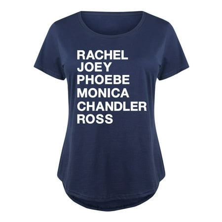 Rachel Joey Phoebe Monica Chandler Ross  - Ladies Plus Size Scoop Neck