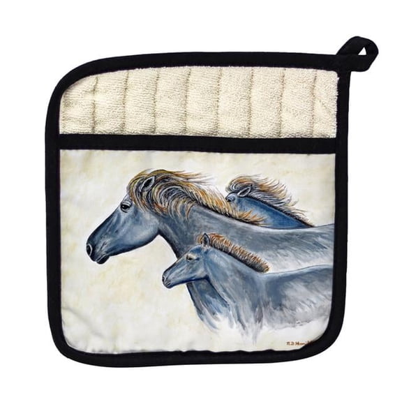 Betsy Drake PT1019 Wild Horses Pot Holder