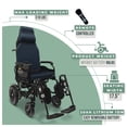 thumbnail image 2 of ComfyGO Fauteuil Roulant Électrique, Fauteuils Roulants Pliants Légers, Fauteuil Roulant Motorisé, Capacité Maximale de 286 Lb, Siège de 18 Pouces, 2 of 5