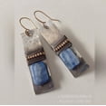 thumbnail image 1 of Granjero Gordo Pendientes colgantes de estilo retro con diseño único y nuevo para mujer, joyería étnica bohemia vintage (azul), 1 of 4