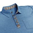 thumbnail image 4 of KKBOTIVE Long Sleeve Shirts for Men Casual Collared Polo Shirt Cozy Pullover Men's Fashion Tops for Daily Wear ( Light Blue Size: S ), 4 of 8