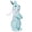 Blue, variant on Resin Easter Bunny Statue with Rattan Effect - Vine Woven Rabbit Sculpture for Spring Table Decor, Farmhouse Home, Indoor Outdoor Patio, Garden and Party Centerpiece
