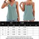 thumbnail image 2 of Blusa Mangas Largas Top Mujer Camisola con ojales Dobladillo fluido Sin mangas Camisas de verano Kuymtek Verde T S para Mujer, 2 of 8
