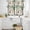 White, variant on Spring Forest Animals Kitchen Curtains Sets for Windows 36 Inch Length, Floral Botanical Trees Linen Rod Pocket Window Treatments Tier Curtains and Valances Set for Bedroom/Bathroom