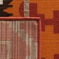 thumbnail image 5 of SAFAVIEH Veranda Johann Geometric Indoor/Outdoor Area Rug, Rust/Red, 5'3" x 5'3" Round, 5 of 6