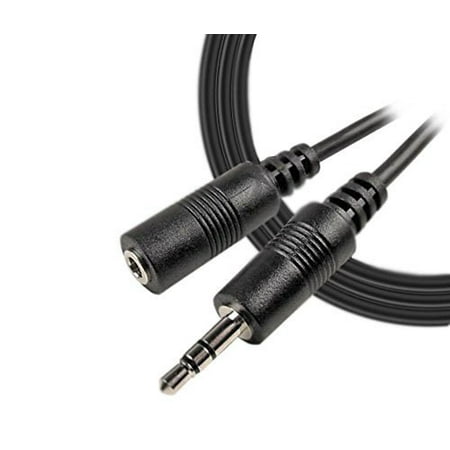 iMBAPrice® 12 Feet Professional Quality Nickel Plated 3.5 mm Male/Female Stereo Audio Extension