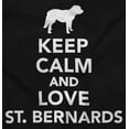thumbnail image 2 of Keep Calm Love St Bernards Dog Joke Hoodie Sweatshirt Women Men Brisco Brands S, 2 of 6