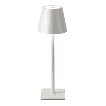 Modern LED Portable Cordless Table Lamp,USB Rechargeable Touch Desk Lamp,3 Color & Stepless Dimming Bedside Lamps White