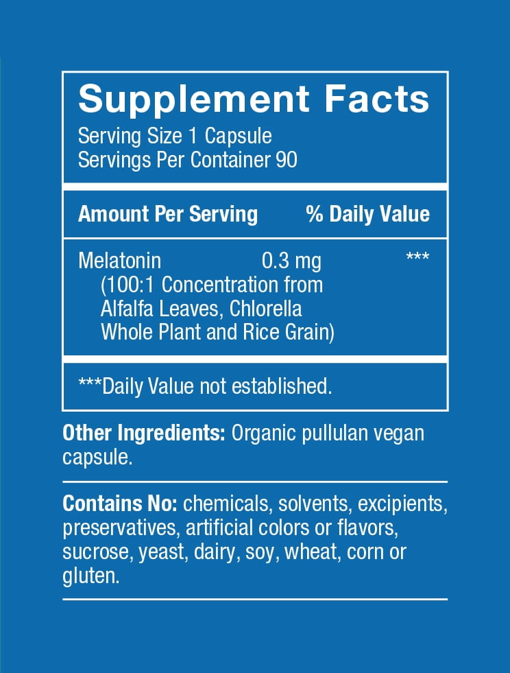 Herbatonin 0.3mg – The First Phyto-Melatonin (Natural Plant Melatonin) – 90 Vegan Capsules (90 Day Supply) Low Dose, Natural Sleep Aid and Circadian Rhythm Support (Pack of 2)