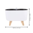 thumbnail image 2 of Miangastore 1Pcs Rectangular Self Watering Planter Pot with Simple Appearance Design for Home 11.6x7.7x5.5in, 2 of 9