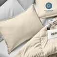 thumbnail image 3 of Bare Home Pillow Sham Set - Premium 1800 Collection - Double Brushed - Standard, Sand, 3 of 9