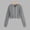 Grey, variant on Women's Half Hoodies Cropped Travel Hoodie Long Sleeve Jacket with Pockets Lightweight Hoodie Basic Layering Hooded Jacket Light Jackets for Women