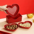 thumbnail image 4 of Apmemiss Clearance 5 Pack Valentine's Day Heart Shaped Sauce Dish Red Mini Seasoning Dishes Small Plastic Heart Shaped Bowl Snack Plate Appetizer Plates Sushi Dipping Bowl for Wedding Birthday Party, 4 of 6