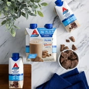 Atkins Chocolate Flavored High Protein Shake, Low Sugar and Low Carb, Keto-Friendly Protein Shake, 4 Ct