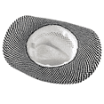 thumbnail image 5 of Keevoom Cowboy Straw Hats for Women Men Black White Sunshade Beach Party Hat, 5 of 5
