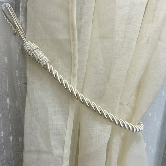 Jetcloudlive Curtain Holdbacks, Plain Rope Cord, Decorative, 2 Count