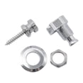 thumbnail image 5 of Musiclily Basic Metal Round Head Guitar Locking Strap Locks and Buttons Schaller-Style Security Straplocks for Electric Acoustic Guitar or Bass, Chrome (Set of 2), 5 of 5