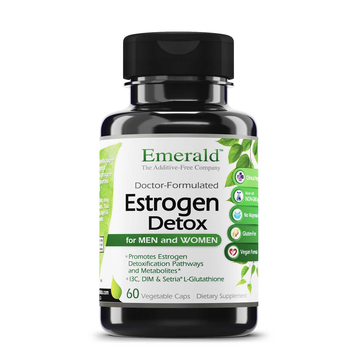 Emerald Labs Estrogen Detox for Men and Women Estrogen Blocker with I3C, DIM, and Setria