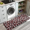 thumbnail image 3 of Black Red Rose Skull Pattern Kitchen Rug Mat,Kitchen Runner Rugs Non Skid Washable,Decorative Kitchen Floor Mats for Kitchen,Sink,Laundry,17"x47.2", 3 of 7