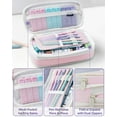 thumbnail image 6 of Four Candies 36PCS Aesthetic Supplies in Large Capacity Pencil Case, 12PCS Mechanical Pencils 0.5-2.0mm with 624PCS Lead Refills, Cute Pencils Ideal for Writing, Drawing & Drafting (Pink), 6 of 8
