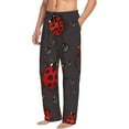 thumbnail image 2 of Fotbe Men'S Red Ladybugsclassic Pajama Pants With Elastic Waist And Drawstring Pockets，Pajama Pants Mens Lounge Pants Super Soft, 2 of 9
