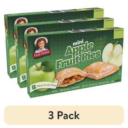 (3 pack) Little Debbie Apple Fruit Pies, 18.04 oz (8 Count)