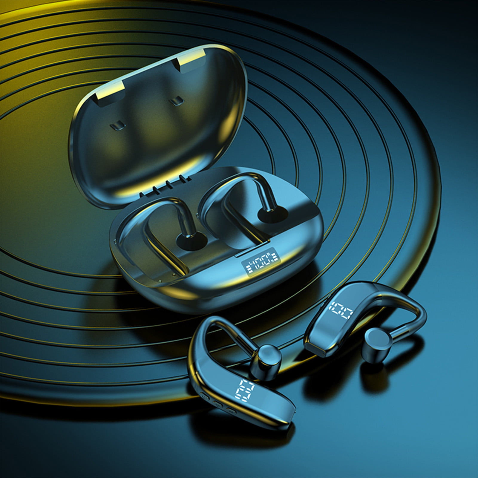 Shldybc Bluetooth 5.2 True Wireless Earbuds Waterproof Ear Hook