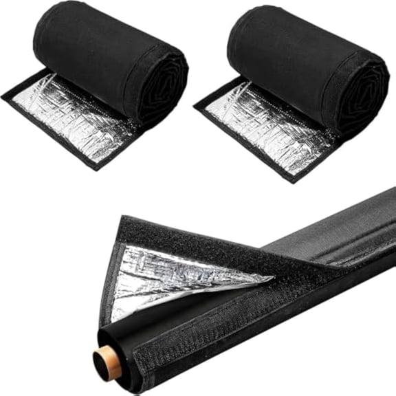 3-Layer HVAC Copper Pipe Insulation Cover, Flexible Lines Insulation Cover for Central Air Conditioning, 5-8 Thickness Air Conditioner Line Insulation, AC Hose Sleeve for Heat (2PC#72*10.2in)