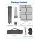 thumbnail image 4 of QinaQin Gazebo plegable de 3 x 3 m con doble techo y mosquitero, incluye 4 sacos de arena y bolsa de transporte, altura ajustable para jardín o eventos, 4 of 7