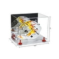 thumbnail image 2 of Deluxe Acrylic Lacrosse Helmet Display Case with Mirror, Red Risers and Clear Base (A002-RR), 2 of 2