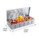 thumbnail image 4 of Xihbxyly Jaula para Barbacoa, Cesta de Acero Inoxidable Premium, Rejilla Antiadherente, Resistente Al Calor, Ideal para Carne, Pescado y Verduras, Ideal para Cocinar Al Aire Libre. Fácil de Limpiar., 4 of 7