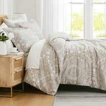 Southshore Fine Living Vilano Oversized Duvet Cover Set, Ashanti Bone Duvet Cover, King/California King - Ultra-Soft Microfiber Bedding Set with Zipper Closure - 1 Duvet, 2 Shams