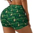 thumbnail image 2 of Naloa St Patrick's Day9 Biker Shorts for Women Seamless Scrunch Short Women’s Yoga Shorts for Gym Running Sport Shorts - Medium, 2 of 9