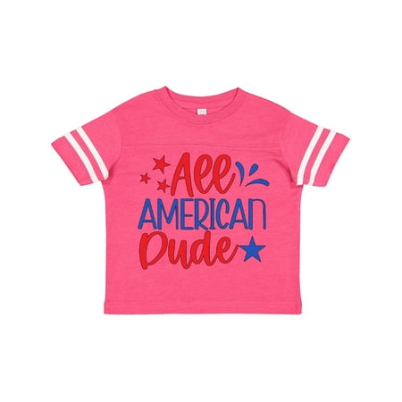 

Inktastic 4th of July All-American Dude with Stars Gift Toddler Boy Girl T-Shirt