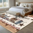 thumbnail image 5 of Bless This Area&nbsp;Rug 5x8ft Home Farmhouse Country Star Barn Bucket Berry Non-Slip&nbsp;Washable Square&nbsp;Rugs Soft Felt Indoor Floor Mat for Bedroom Kitchen Living Room Bathroom, 5 of 9
