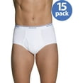 thumbnail image 4 of Fruit of the Loom Men's White Briefs, 15-Pack, 4 of 6