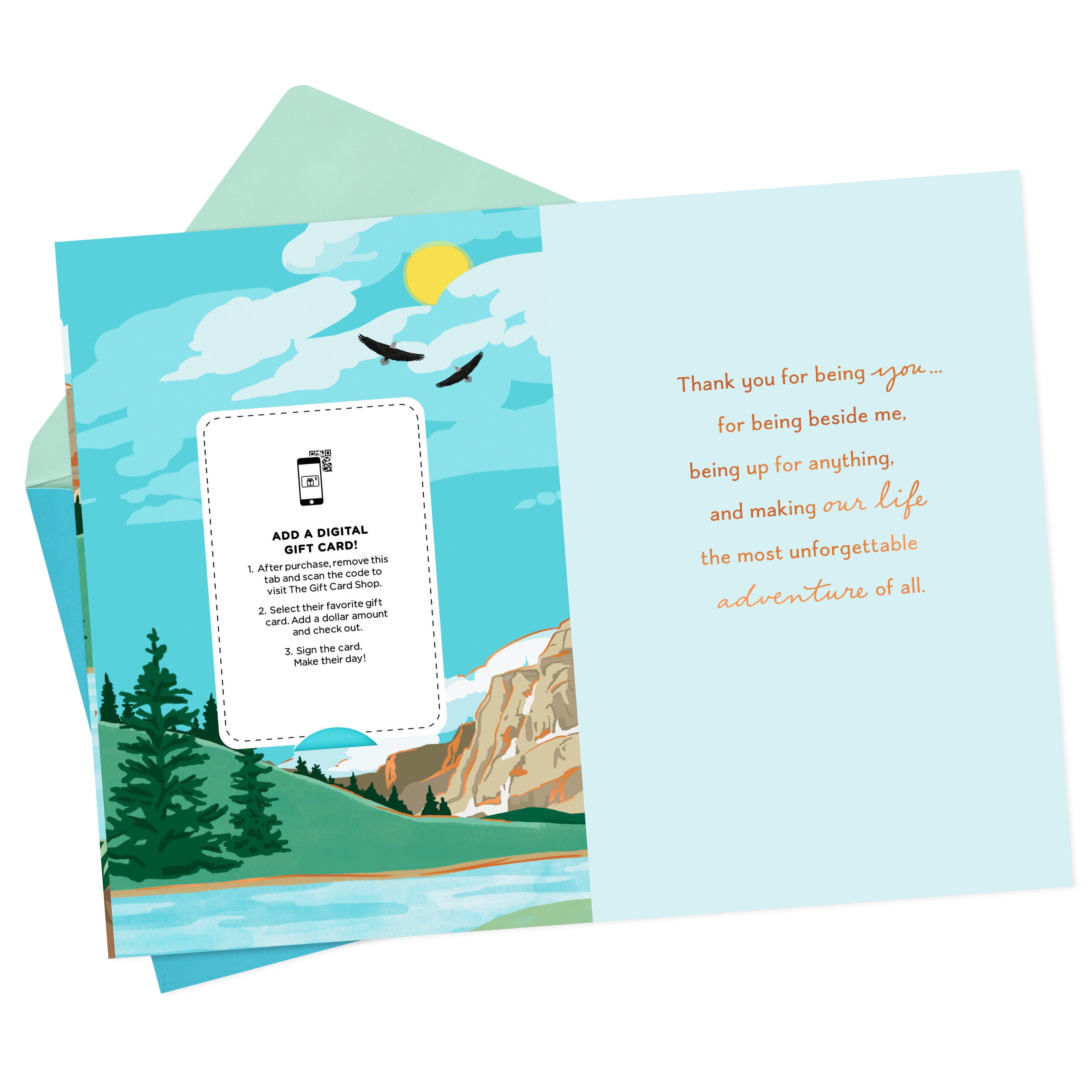 Hallmark Gift Card Greeting Romantic Birthday Card for Husband, Wife, Partner (My Partner, My Love)