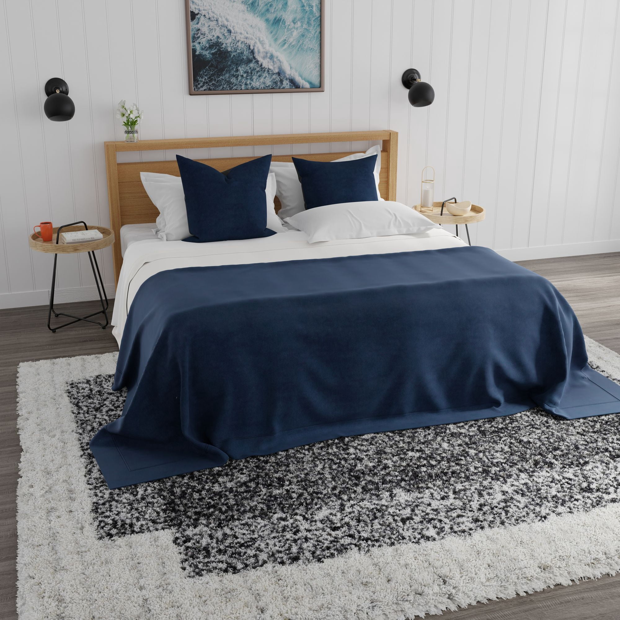 Mason Brooks Indigo Shag CG70A Transitional Geometric 2'6" X 4' Area Rug